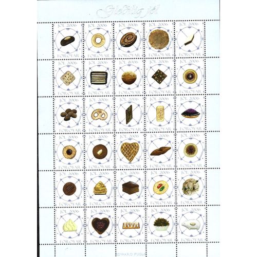 Danemark ( Iles Feroe) Feuillet 30 Timbres Bienfaisance Année 2006