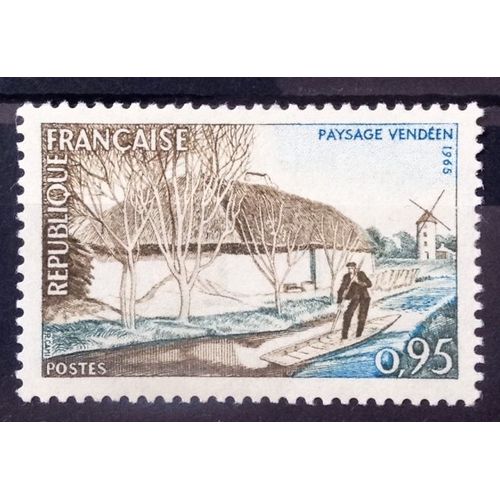 Paysage Vendéen 0,95 (Impeccable N° 1439) Neuf** Luxe (= Sans Trace De Charnière) - Cote 4,00 - France Année 1965 - Brn83 - N30614