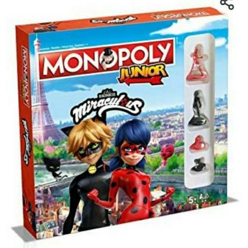 Miraculous Les Aventures De Ladybug Et Chat Noir Jeu De Plateau Monopoly Junior Allemand Rakuten