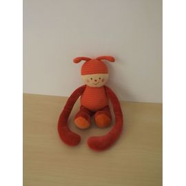 Doudou Cigale Fourmi Abeille Rouge Catimini