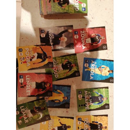 Lot De 5 Cartes Foot Panini Mbappé, Giroud, Deschamps, Pogba, Rolisso, Lloris...