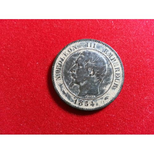 Dix Centimes Napoléon Iii, Tête Nue 1854 A