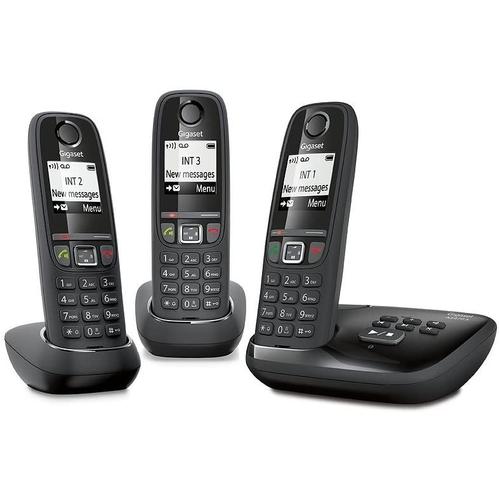 Gigaset AS690 Duo - Téléphone fixe sans fil - 2 combinés - Noir
