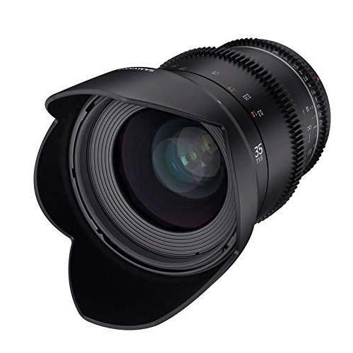 SAMYANG Objectif MF 35 mm T1,5 VDSLR MK2 Canon M ? Grand Angle T1,5 pour Canon M Mount, Distance focale Fixe de 35 mm, Follow Focus Couronne dentée