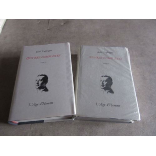 2 Vol 1 Et 2 Jules Laforgue Oeuvres Completes Edition Age D Homme