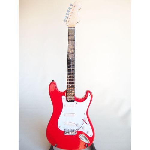 Guitare Miniature Fender Stratocaster Rouge Mark Knopfler Dire Straits