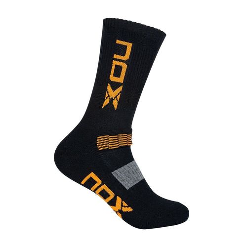 Vetements: Calcetines Nox Media Caña Negro Naranja-Taille-39/45
