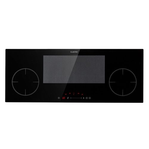 Klarstein Delicatessa 90 Slim Table De Cuisson À Induction Encastrable - 4 Zones - 7000w Max. - Minuterie - Vitrocéramique