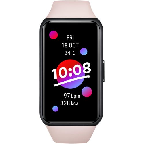 Honor Band 6 - Tracker D'activités Avec Bracelet - Silicone - Rose/Corail - Affichage 1.47" - 128 Mo - Bluetooth - 18 G