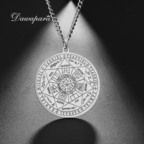 Pentacle Collier Pendentif Grande Tourmaline Noire Gemme Amulette