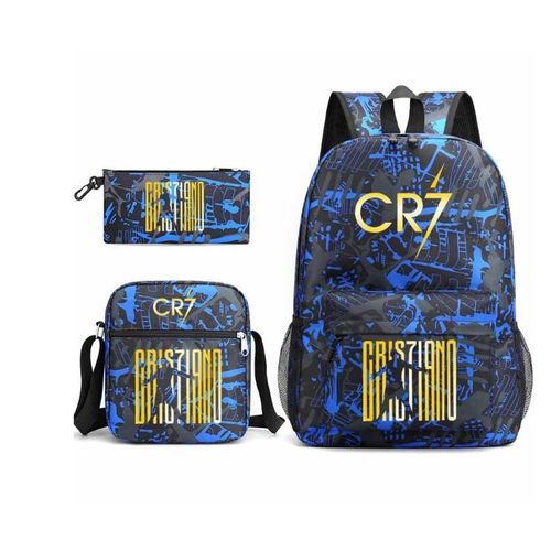 3Pcs CR7 45cm(17.7 Pouce) Sac à Dos Sacs à bandoulière Sac à crayons Grande Taille Imperméable pour College Voyage Garcon ado Model 14