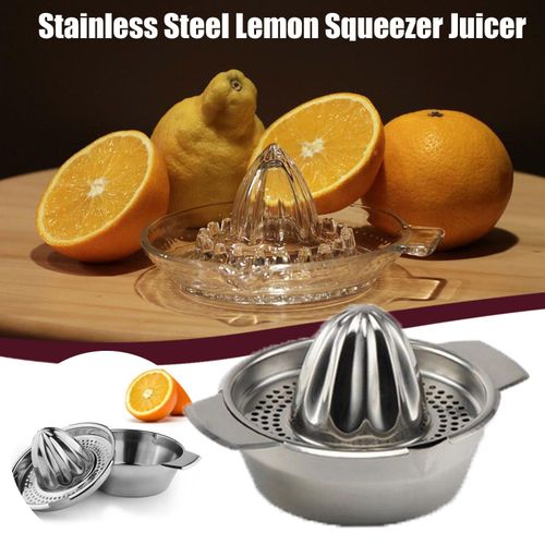 Presse-Agrumes En Acier Inoxydable Avec Jus De Citrons D'oranges De Récipient De Bol @Accueil Encyclopédie 25223