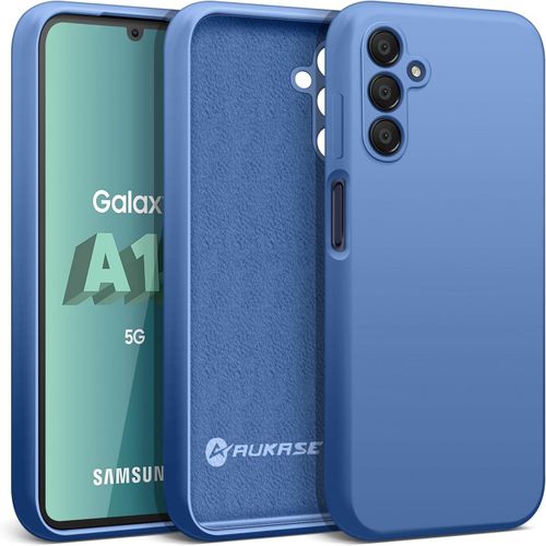 Coque Pour Samsung Galaxy A15, Coque Samsung A15 5g, Housse En Silicone De Qualité, Protection Avec Microfibre Douce Antichoc, Etui Pour Sil Bleu Ciel, Samsung A15 5g/4g