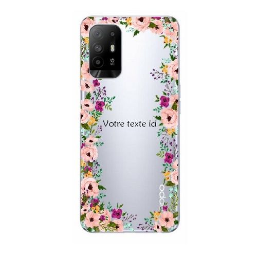 Coque Oppo A94 5g Fleur 14 Personnalisee Rose