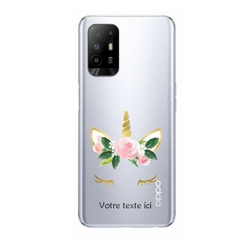 Coque Oppo A94 5g Licorne Personnalisee Eyes Rose Unicorn