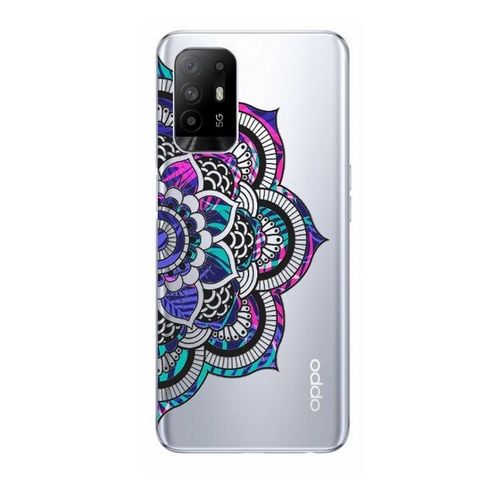 Coque Oppo A94 5g Mandala Fluo Rose Violet