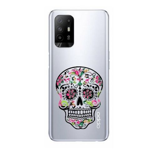 Coque Oppo A94 5g Mort Mexicaine Fleur Aztec Rose Calavera