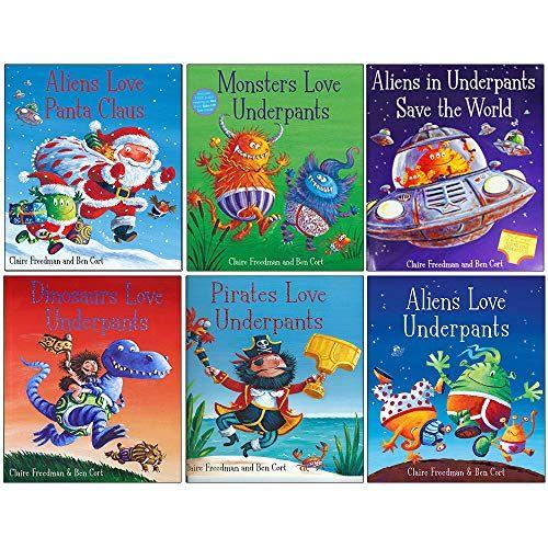 Aliens Love Underpants Collection Series 6 Books Set By Claire Freedman & Ben Cort (Aliens Love Underpants, Pirates, Dinosaurs, Monsters, Panta Claus & Save The World)