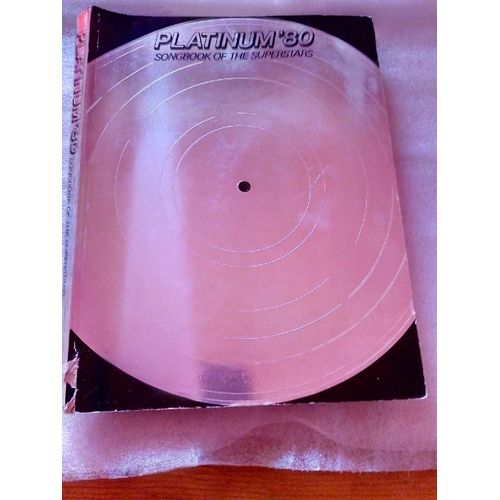 Livre Partition Platinum 80 Song Book Of The Superstars (Livre De Chansons Des Superstars 1980)