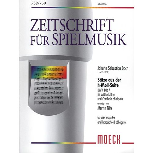 Sätze Aus Der H-Moll-Suite Bwv 1067 - Flûte À Bec Alto Et Clavecin