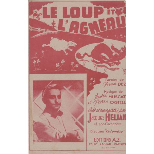 Partition Le Loup Et L'agneau Jacques Helian