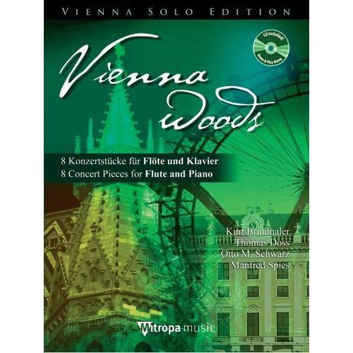 Vienna Woods 8 Concert Pieces For Flute And Piano - Cd Included