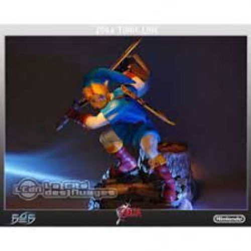 Link Zora Tunic 10" Collectible Statue Bleu