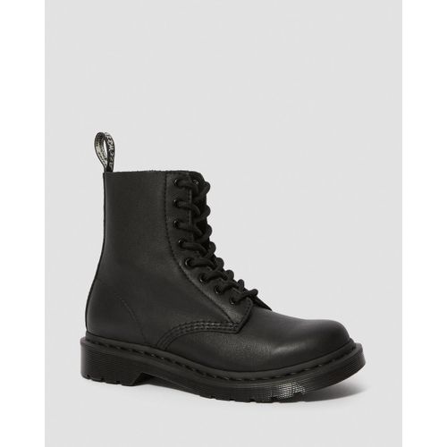 Dr Martens 1460 Pascal Mono Virginia Leather Ankle Boots Black Virginia