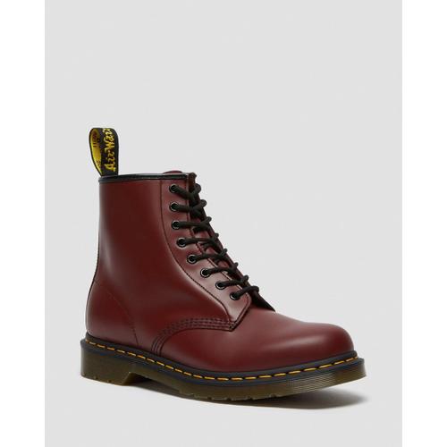 Dr Martens Boots 1460 En Cuir Smooth Cherry Red Smooth
