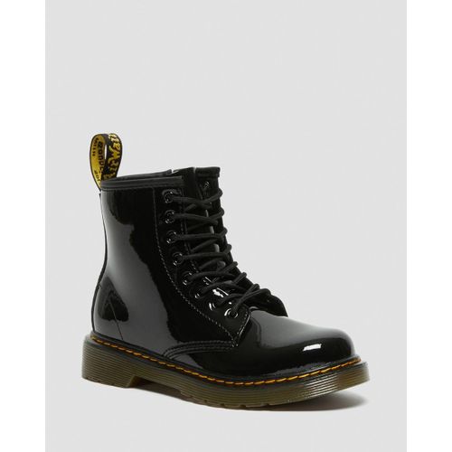 Dr Martens Boots 1460 En Cuir Verni Junior Black Patent Lamper