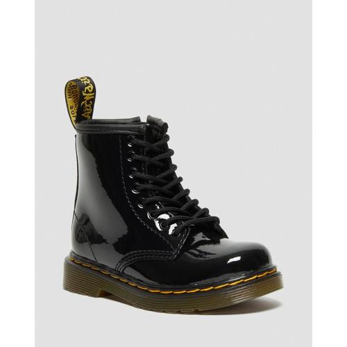 Dr Martens Boots 1460 En Cuir Verni Pour Tout-petit Black Patent Lamper