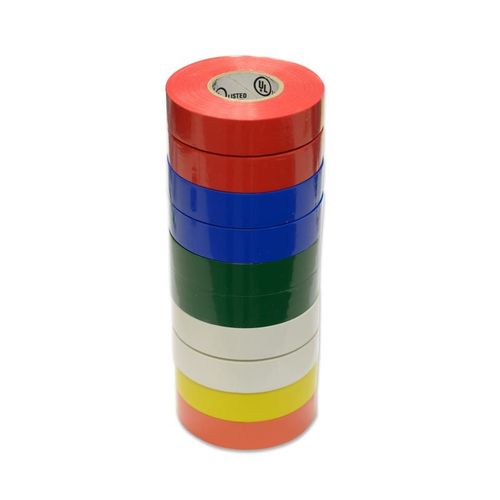 RUBAN ADHESIF ISOLANT ELECTRIQUE COULEUR EN ASSORTIMENT