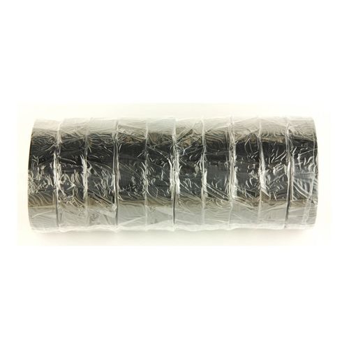 RUBAN ADHESIF ISOLANT ELECTRIQUE NOIR - 10 RUBANS