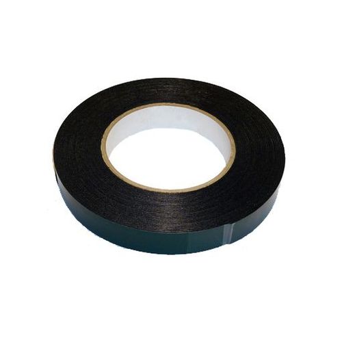 RUBAN MOUSSE DOUBLE FACE ADHESIF MULTISURFACE NOIR 12 mm x 10 Mètres