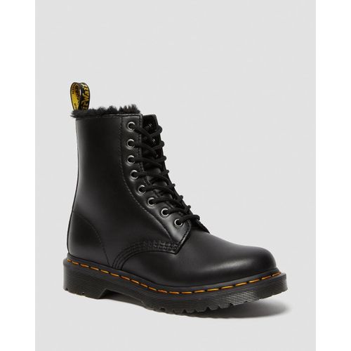 Bottines Dr Martens Boots 1460 Serena En Cuir Doublées De Fourrure Synthétique Dark Atlas