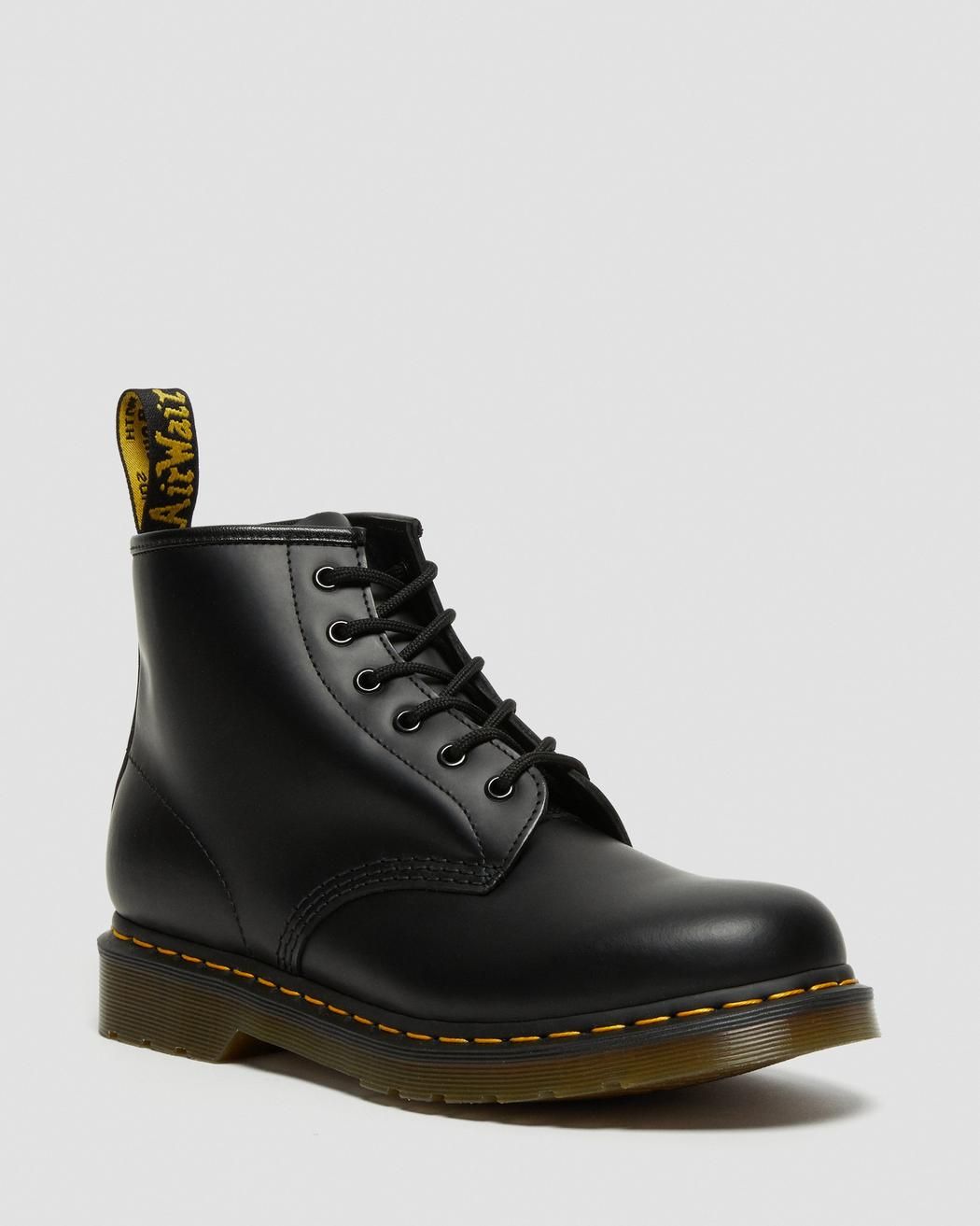 Dr Martens Boots Basses 101 En Cuir Smooth Black Smooth