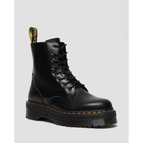 Dr Martens Boots Plateformes Jadon Black Polished Smooth