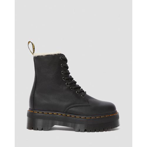 Dr Martens Boots plateformes Jadon doubl es de fausse fourrure Black Pisa 37