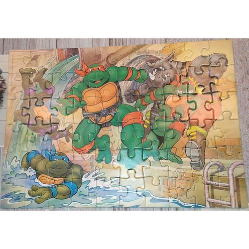 Puzzle Vintage Tortues Ninja "À L'attaque" - 60 Pièces