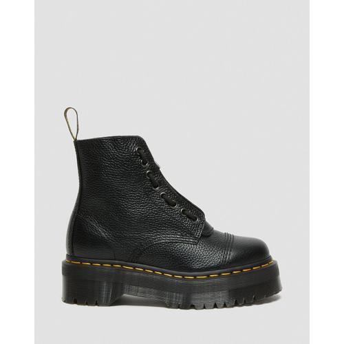 Dr Martens Boots Sinclair plateformes en cuir Black Milled Nappa 39 Rakuten