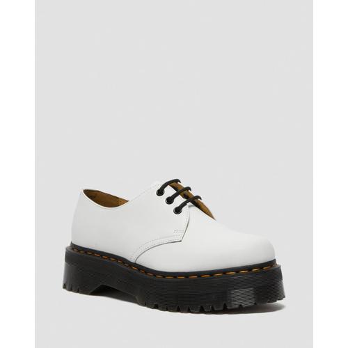 Derbies Dr Martens Chaussures 1461 En Cuir Plateforme Quad Polished Smooth