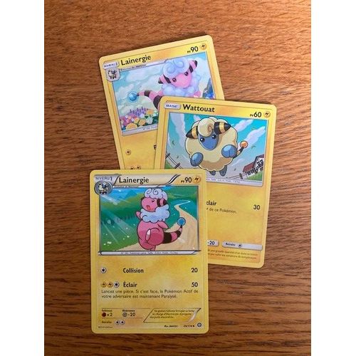 (2173) 2x Lainergie + Wattouat Pokemon