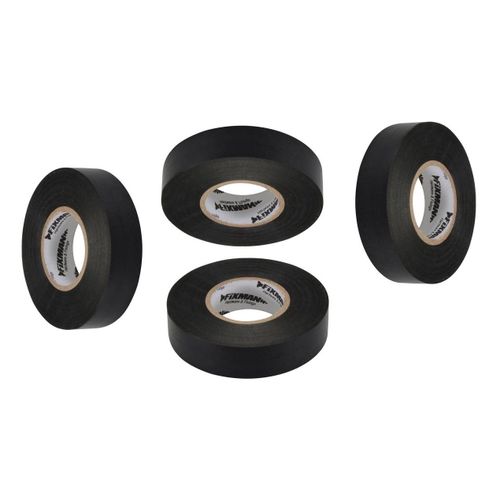 RUBAN ADHESIF ISOLANT ELECTRIQUE NOIR - 10 ROULEAUX