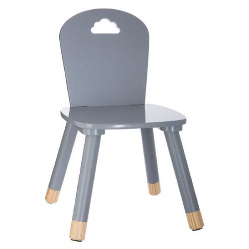 Douceur Chaise Enfant - Gris - L 32 X P 31.5 X H 50 Cm