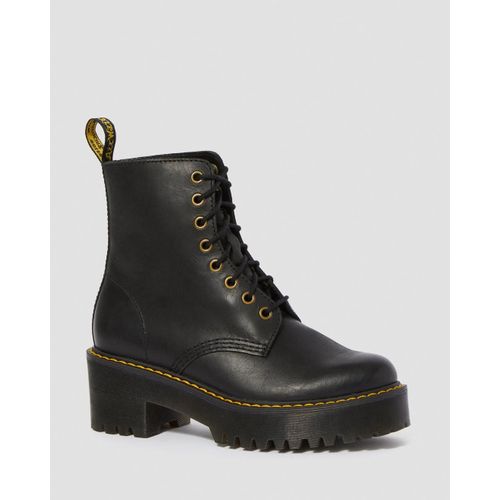 Bottines Dr Martens Shriver Hi Leather Lace Up Boots Burnished Wyoming