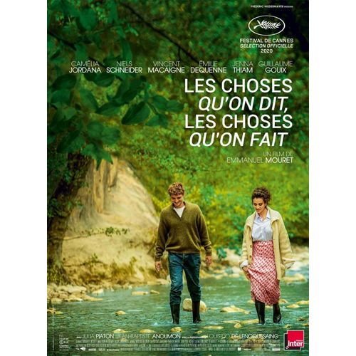 Les Choses Qu On Dit, Les Choses Qu On Fait - Véritable Affiche De Cinéma Pliée - Format 40x60 Cm - De Emmanuel Mouret Avec Camélia Jordana, Niels Schneider, Vincent Macaigne - 2020