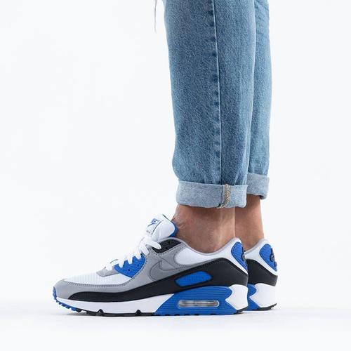 Nike Air Max 90 Cd0881 102 Gris Blanc Noir Bleu Rakuten