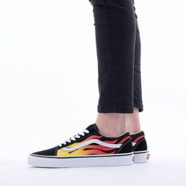 vans femme noir et rouge