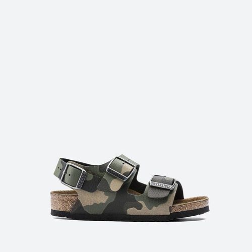 Sandales Birkenstock Milano Kids Desert Soil Camo Khaki 1017378 Motif Camouflage