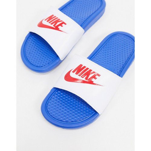 Nike Benassi Jdi Mules Blanc/bleu 343880410